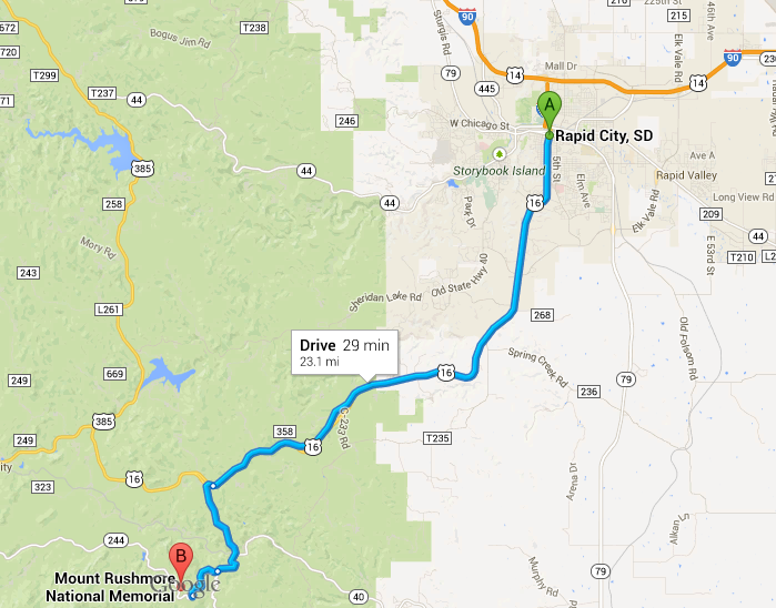 Mount Rushmore Keystone South Dakota U S Destinations   Mount Rushmore Map Credit Google Maps Posted Manufactured Home Living News  