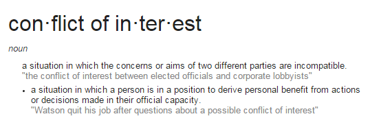 conflict-of-interest-google-definition-