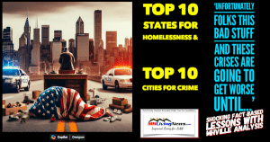 Top10StatesForHomelessness+Top10CitiesForCrimeUnfortunatelyFolksThisBadStuffAndTheseCrisesAreGoingToGetWorseUntil-DanBonginoShockingFactBasedLessonsWithMHVilleAnalysisMHLivingNews