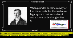 LatestAverageManufacturedHomeCostNationallyAndByRegionPerCensusBureauPlusShockingWastePerGAOofFederalAgenciesCouldHavePutEveryHomelessPersonInU.S.inOwnHomeMHLivingNewsBastiat