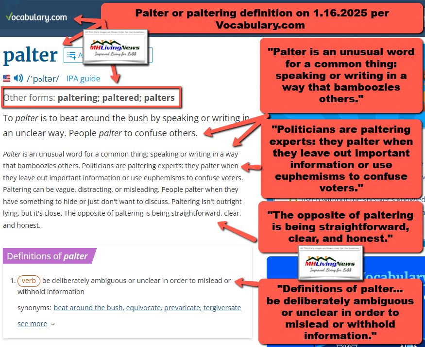 PalterPalteringVocabularyDefinitionMHLivingNewsIllustrationLeavingOutKeyInformationWitholdingImportFactsMisleadPrevaricatePoliticiansBusinessInformationLeaders